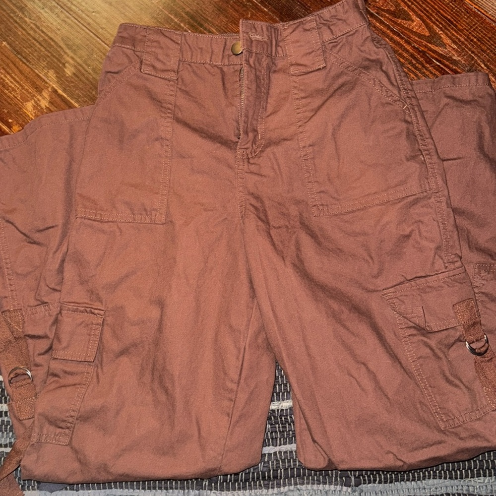 Brown wide leg pants